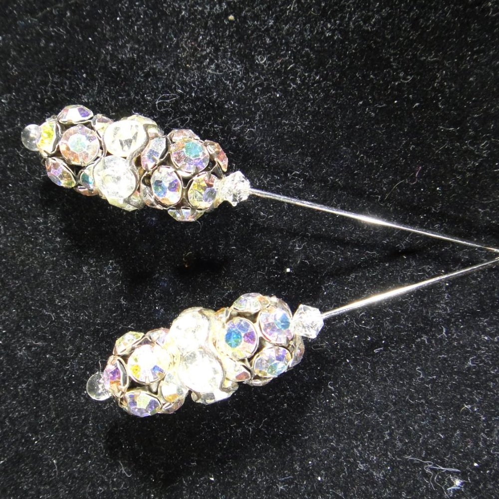 Vintage Hat Pin Pair - Picture 3 of 6